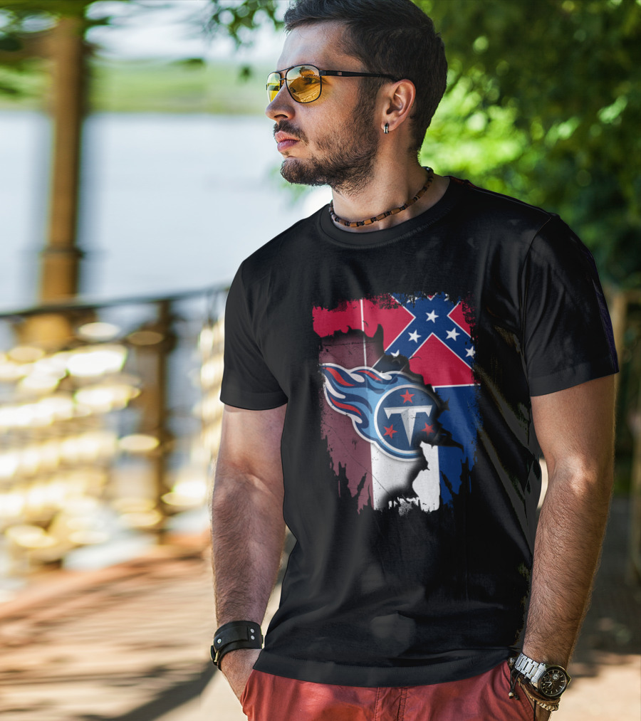 Mississippi State Pride With Titans NFL Team T-Shirt