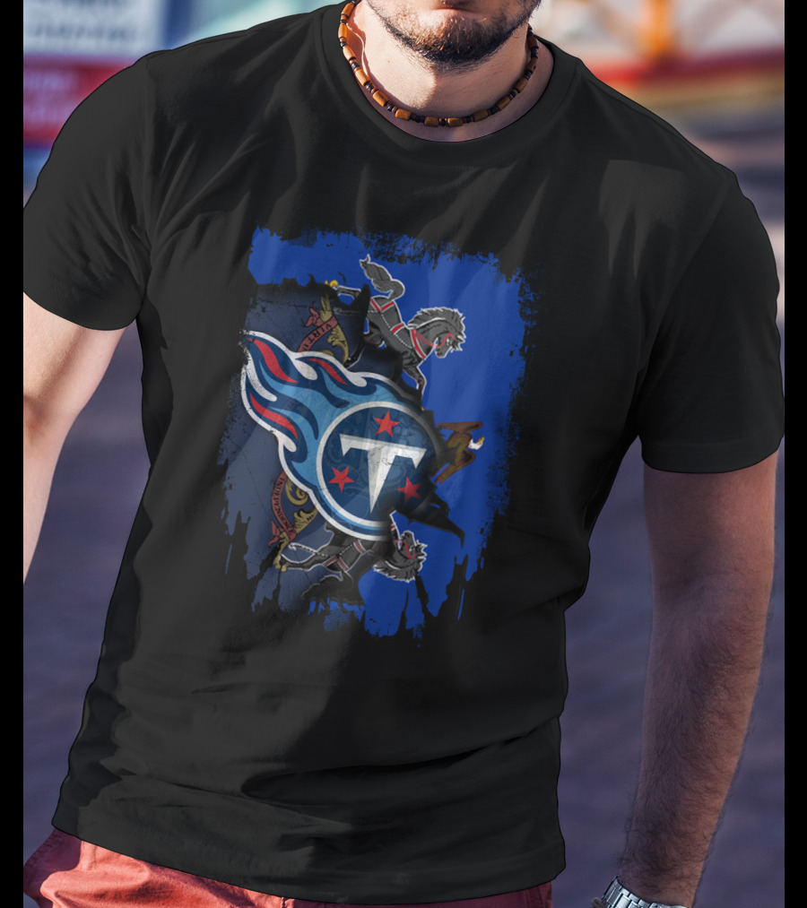 Pennsylvania Titans Collaboration With State Emblem And Horses T-Shirt