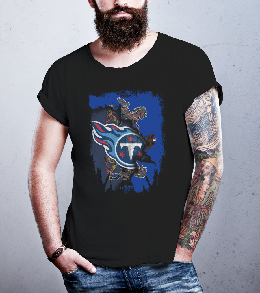 Pennsylvania Titans Collaboration With State Emblem And Horses T-Shirt