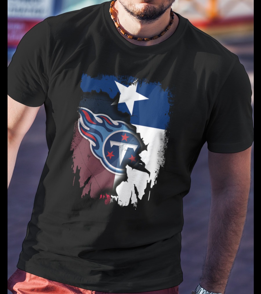 Together Titans Texas Flag Fusion T-Shirt