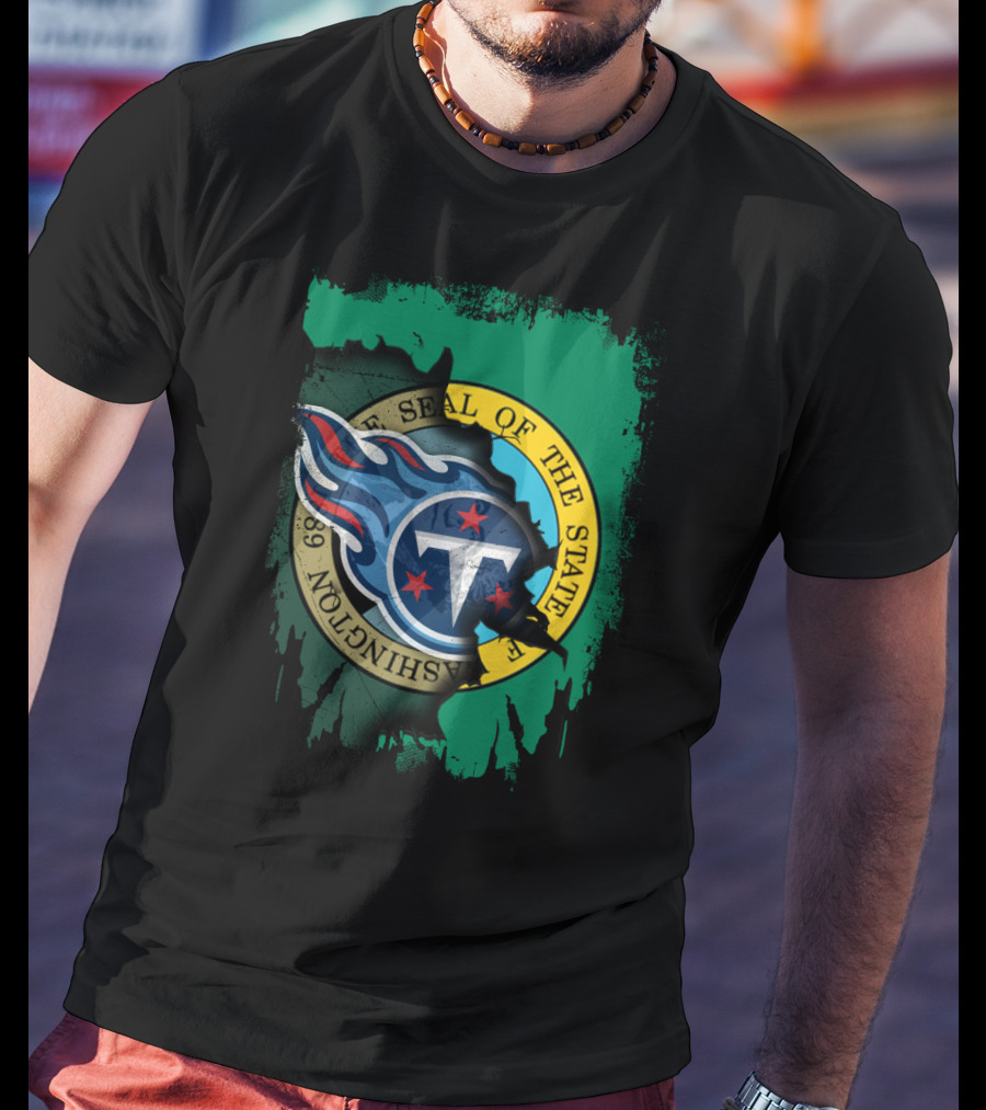 State Of Washington And Tennessee Titans Unity T-Shirt