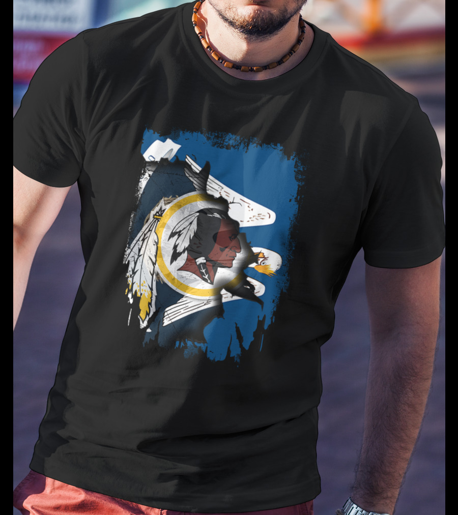 Together Louisiana Redskins Eagle Flag Banner T-Shirt