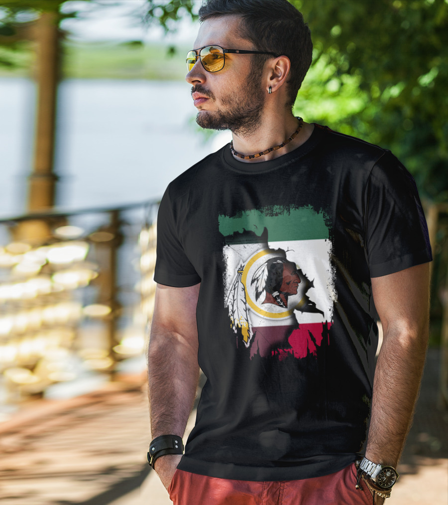 Together Mexico Redskins Flag T-Shirt