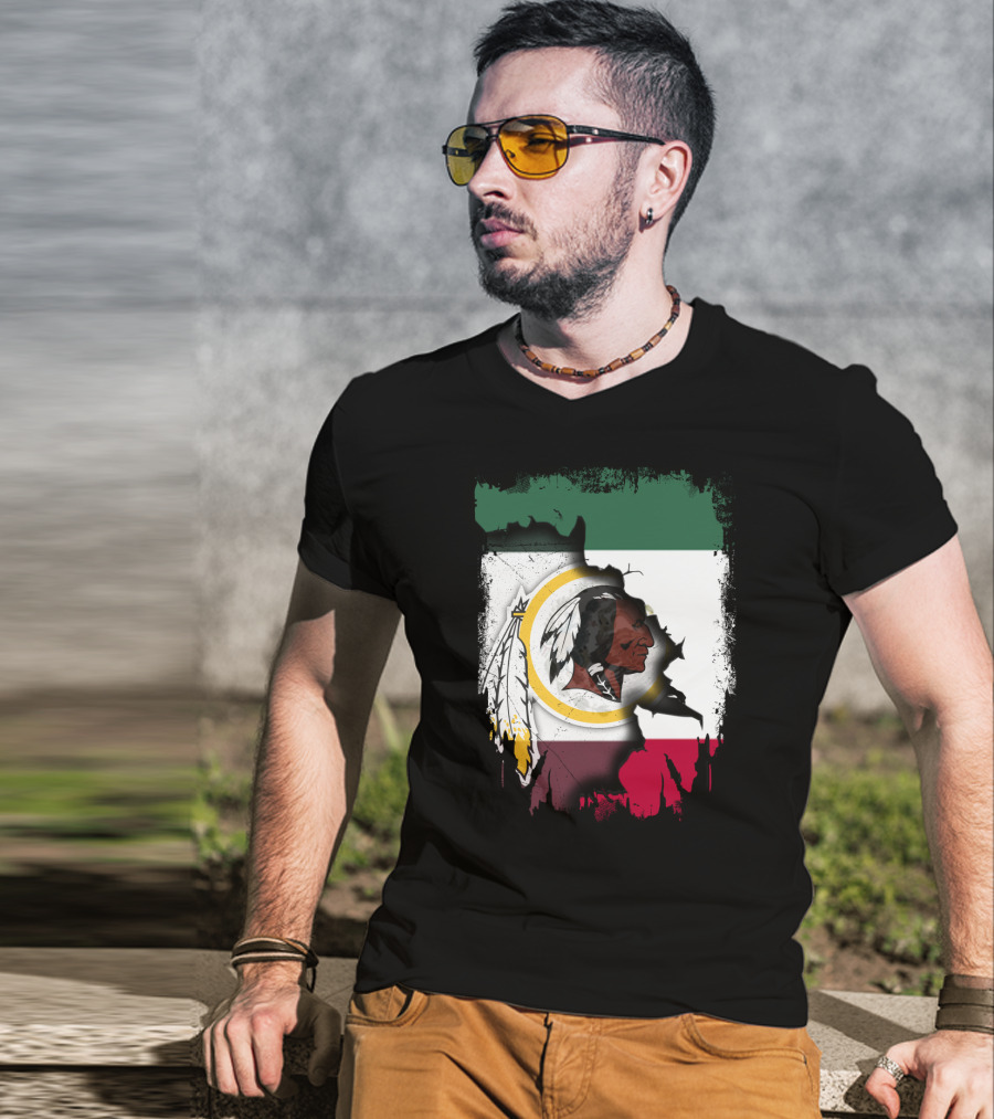 Together Mexico Redskins Flag T-Shirt