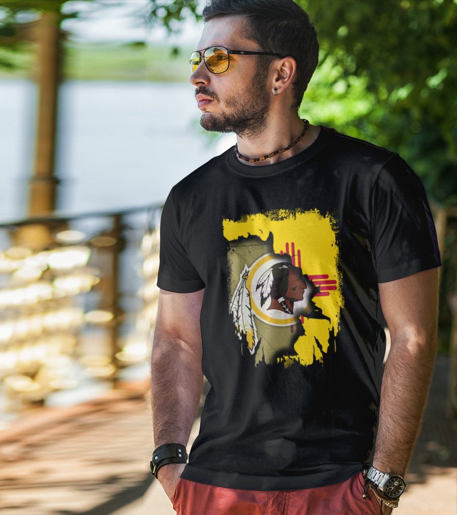 New Mexico Together Redskins Logo Zia Symbol T-Shirt