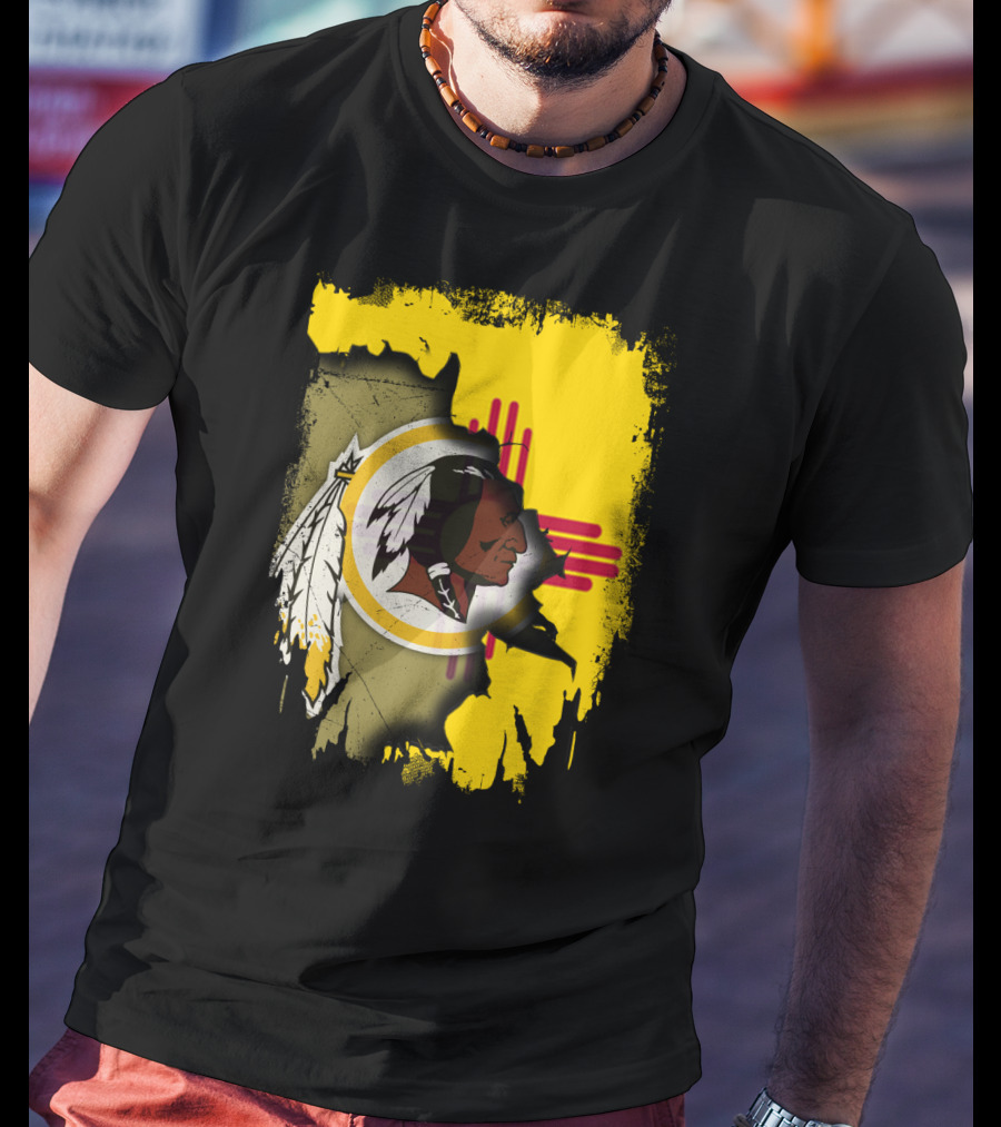 New Mexico Together Redskins Logo Zia Symbol T-Shirt