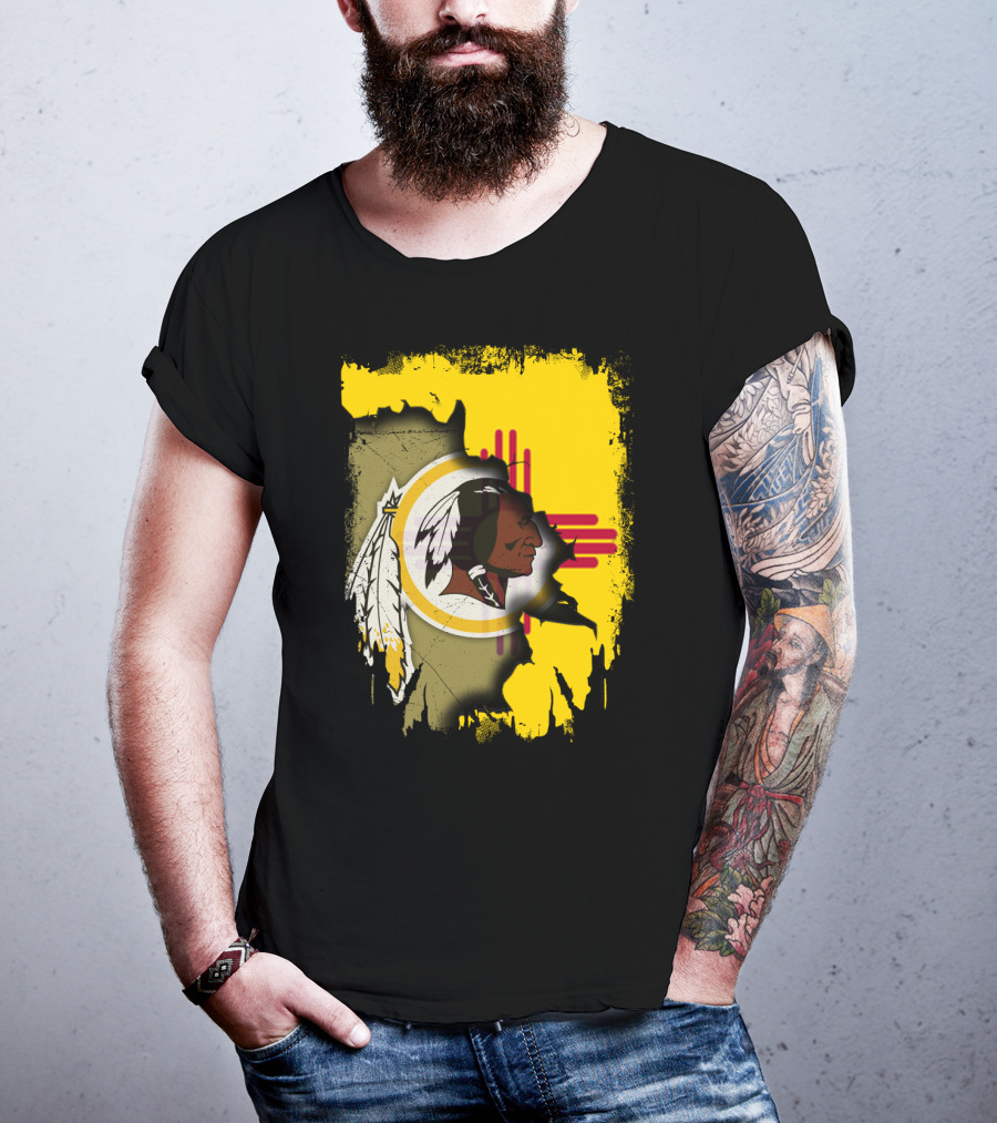 New Mexico Together Redskins Logo Zia Symbol T-Shirt