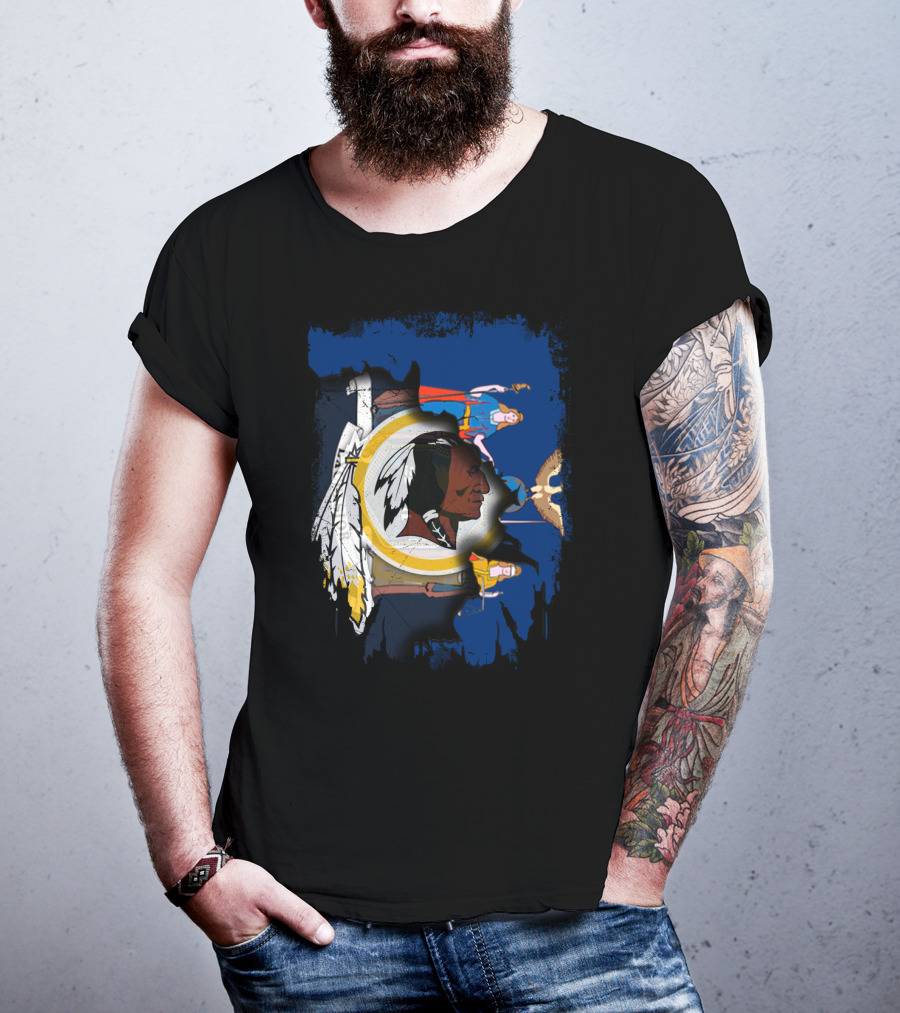 Together New York With Redskins Football And Comics Crossover T-Shirt