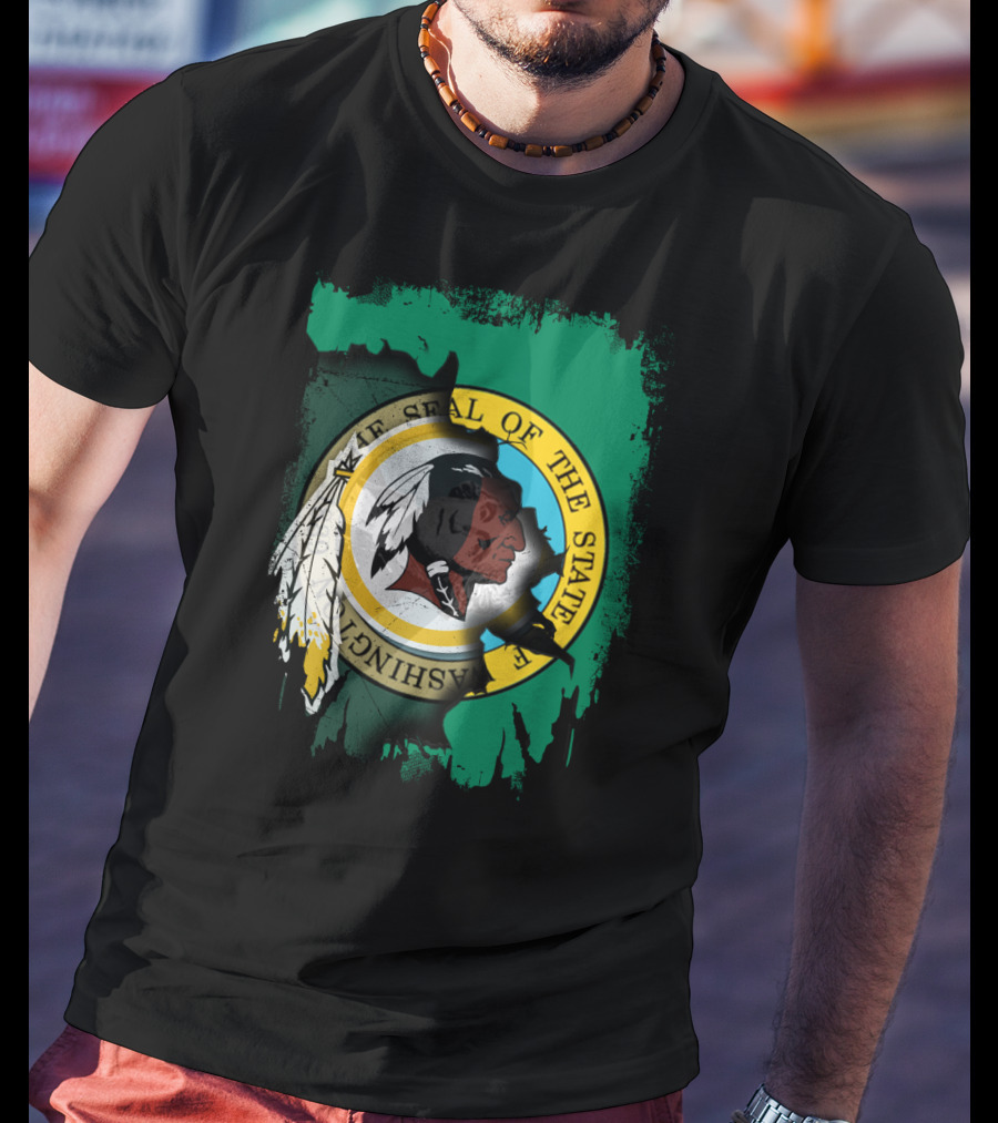 Together Washington State Seal Redskins T-Shirt