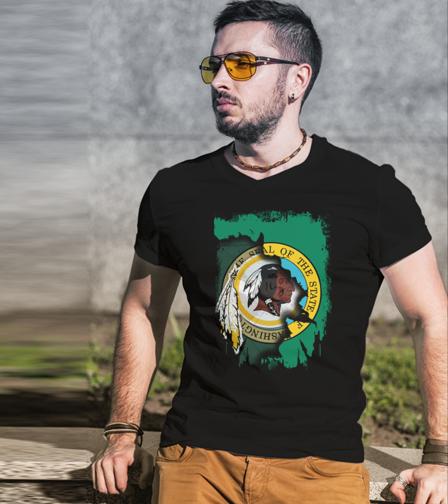 Together Washington State Seal Redskins T-Shirt