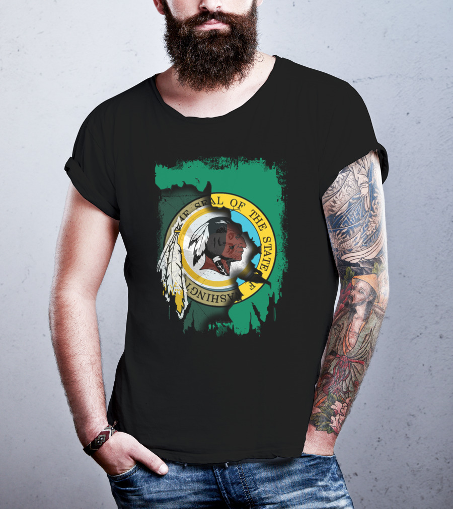 Together Washington State Seal Redskins T-Shirt