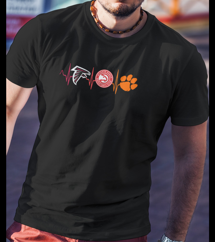 Atlanta Falcons Hawks Clemson Tigers Ct T-Shirt