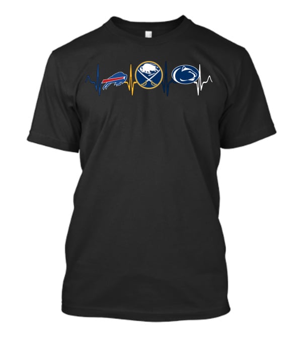 Love Buffalo Bills Buffalo Sabres Penn State Nittany Lions Pulse T-Shirt