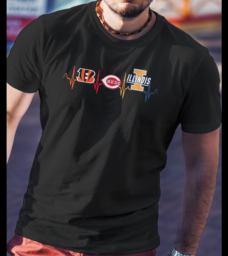 Love Bengals Reds Illinois T-Shirt