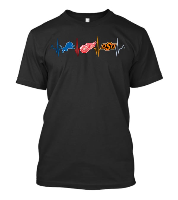 Detroit Lions Red Wings Osu Love T-Shirt
