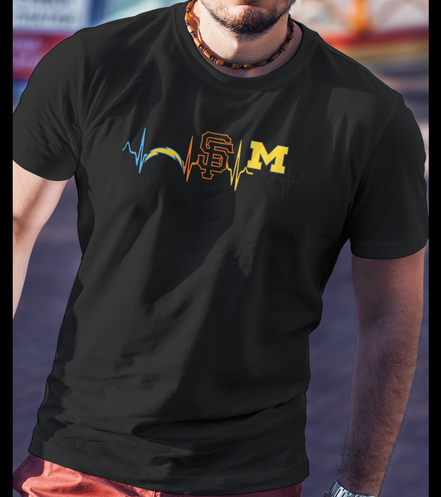 Chargers Giants Michigan Love T-Shirt