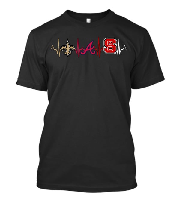 Love Saints Braves Ncs Football Baseball College Pride T-Shirt