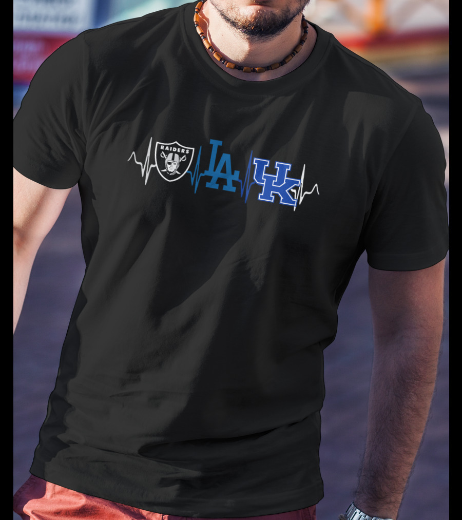 Love Raiders Dodgers Kentucky Wildcats T-Shirt