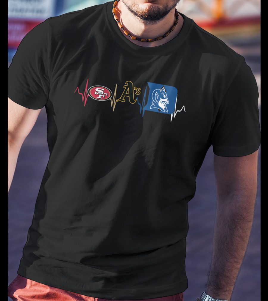 49ers Athletics Duke Heartbeat T-Shirt