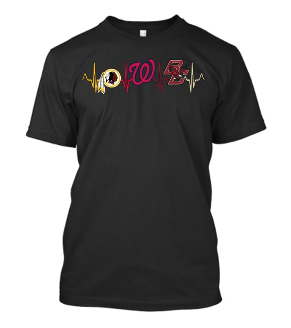 Redskins Nationals Bce Heartbeat T-Shirt