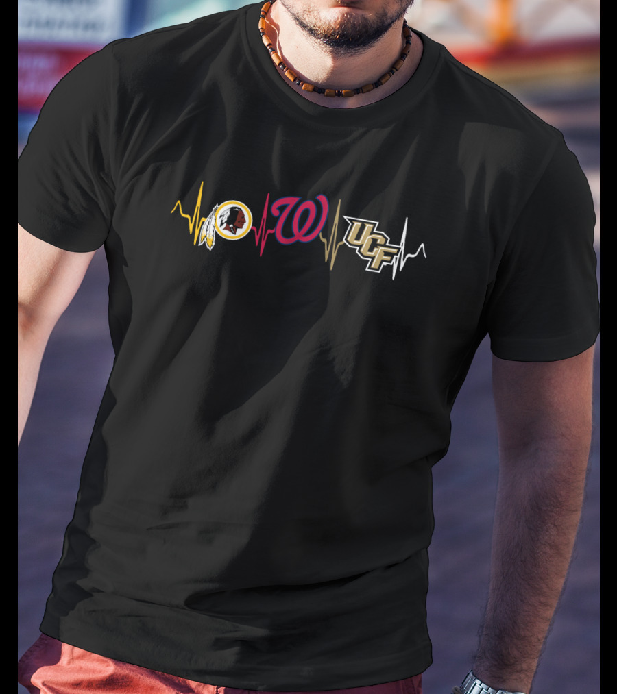 Redskins Nationals Ucf Heartbeat T-Shirt
