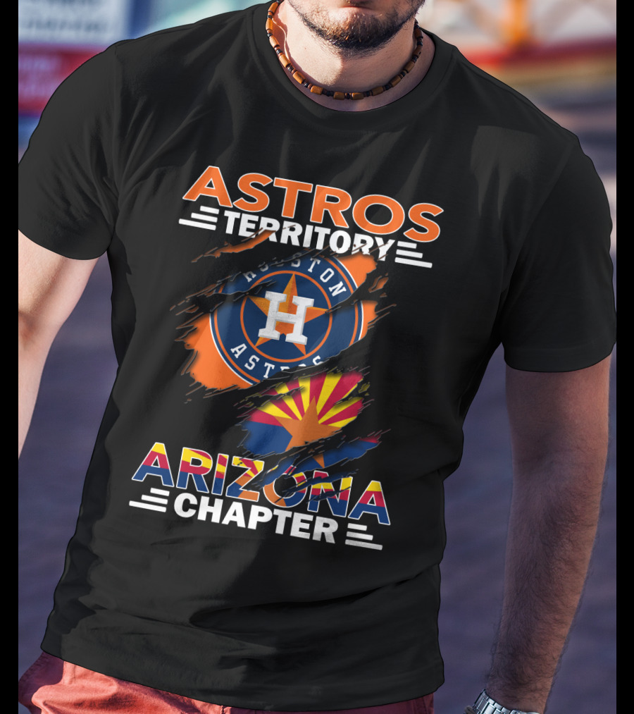 Astros Territory Houston Astros Logo Arizona Flag Arizona Chapter T-Shirt
