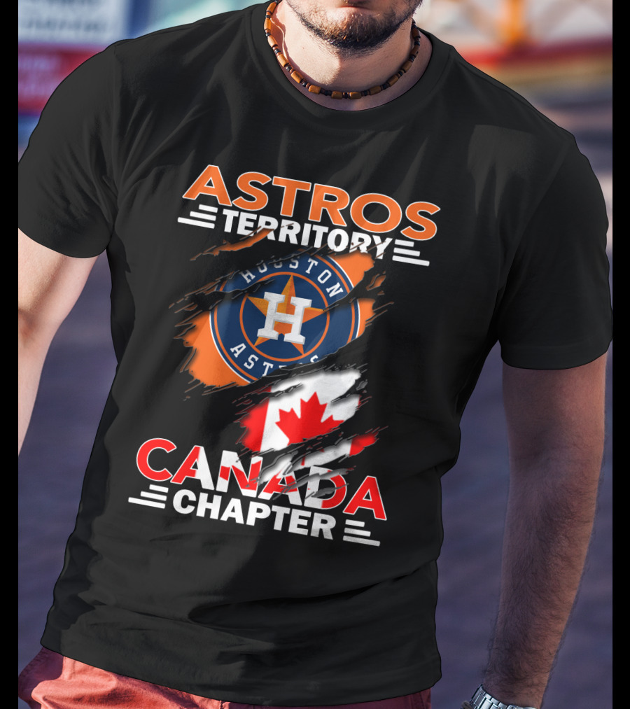 Houston Astros Territory Canada Chapter Flag T-Shirt