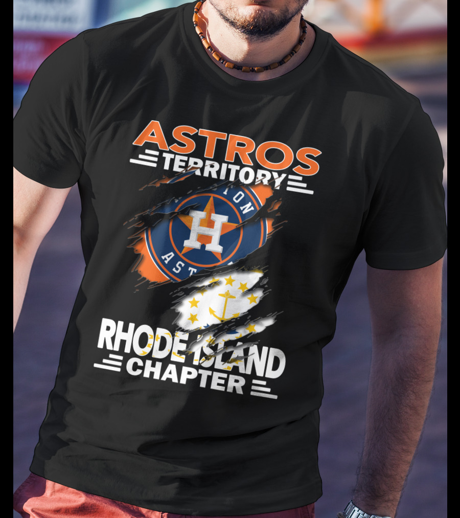 Astros Territory Rhode Island Chapter Houston Baseball Logo Fan Emblem T-Shirt