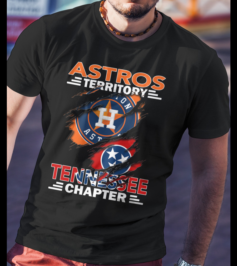 Astros Territory Tennessee Chapter Houston Logo And Tennessee Flag Elements T-Shirt