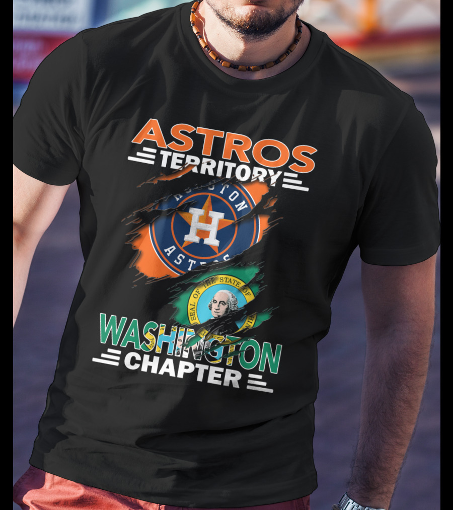 Astros Territory Washington Chapter Houston Astros Seal Of Washington T-Shirt