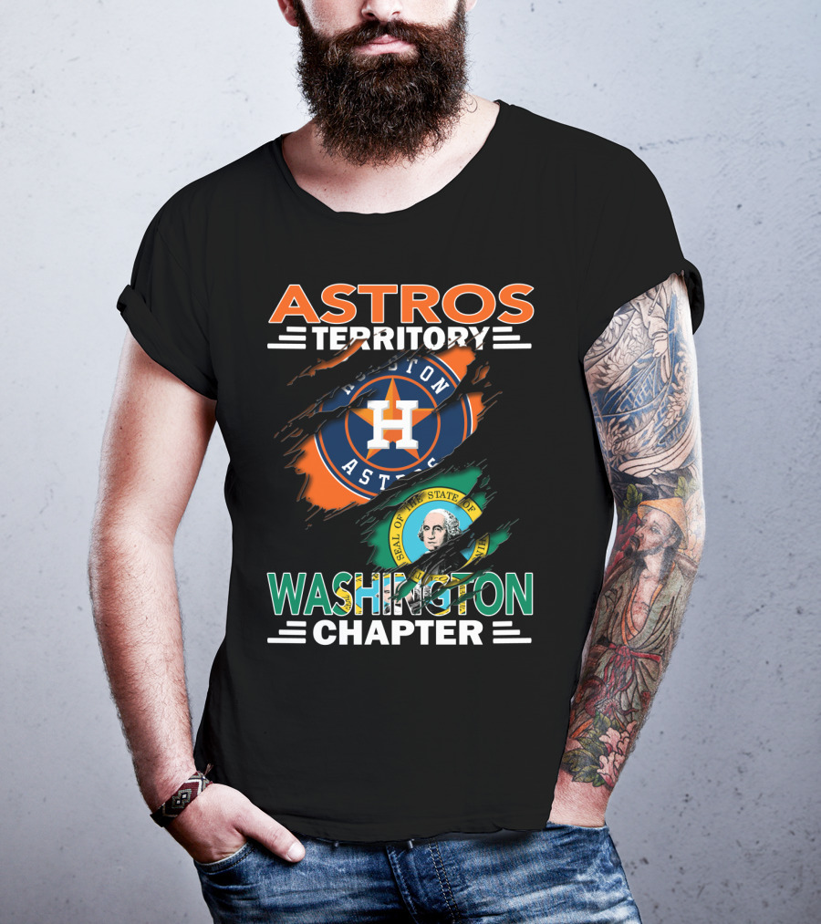Astros Territory Washington Chapter Houston Astros Seal Of Washington T-Shirt
