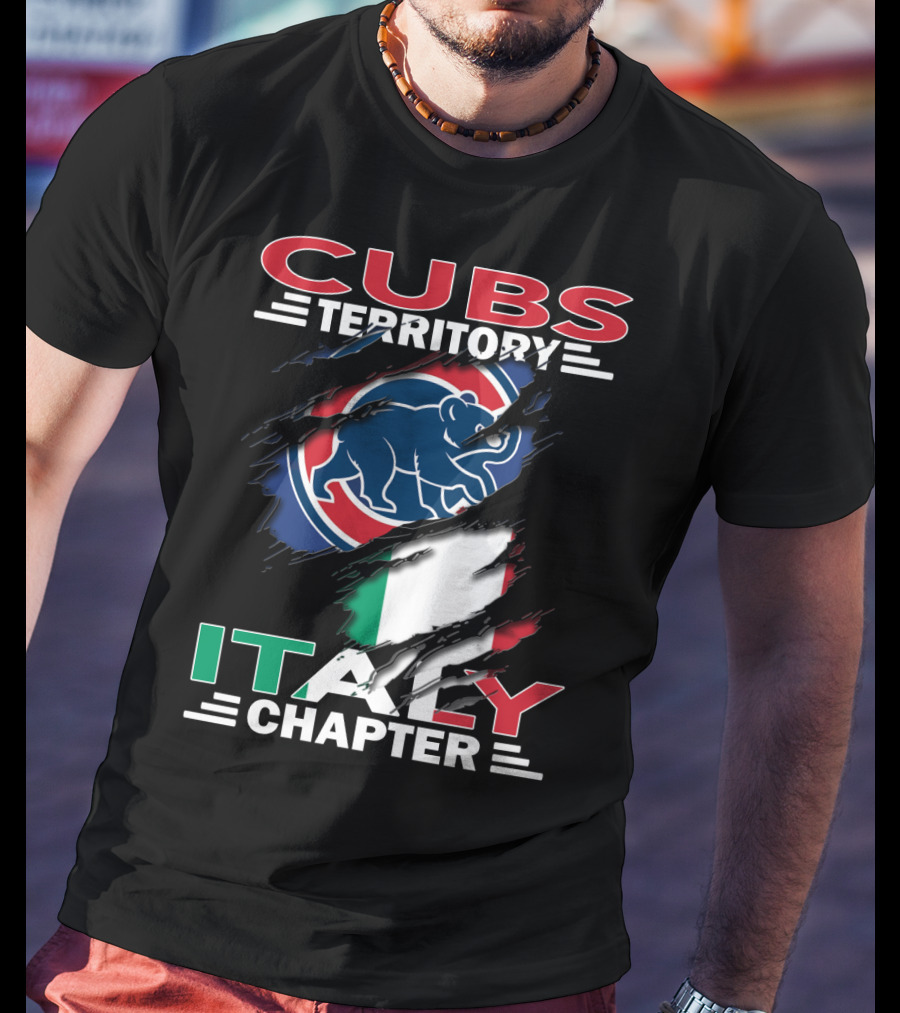 Cubs Territory Italy Chapter Flag And Bear T-Shirt