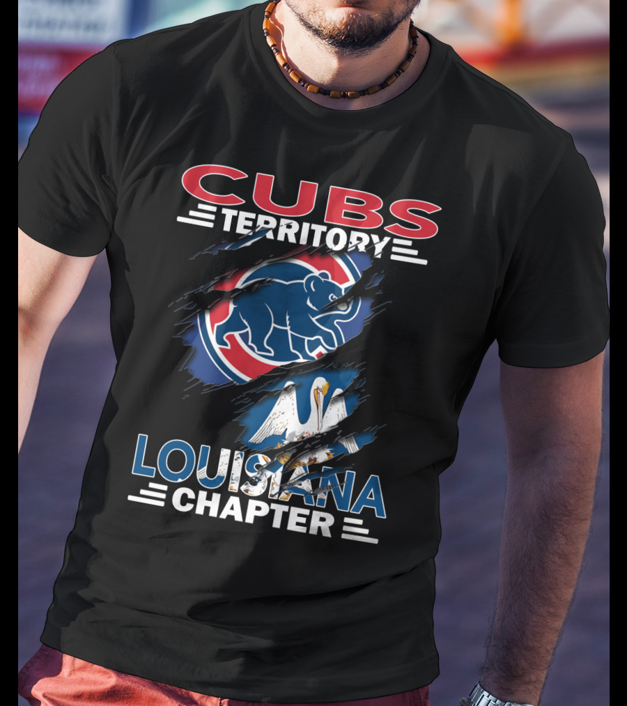Cubs Territory Louisiana Chapter Pelican Logo And Bear T-Shirt