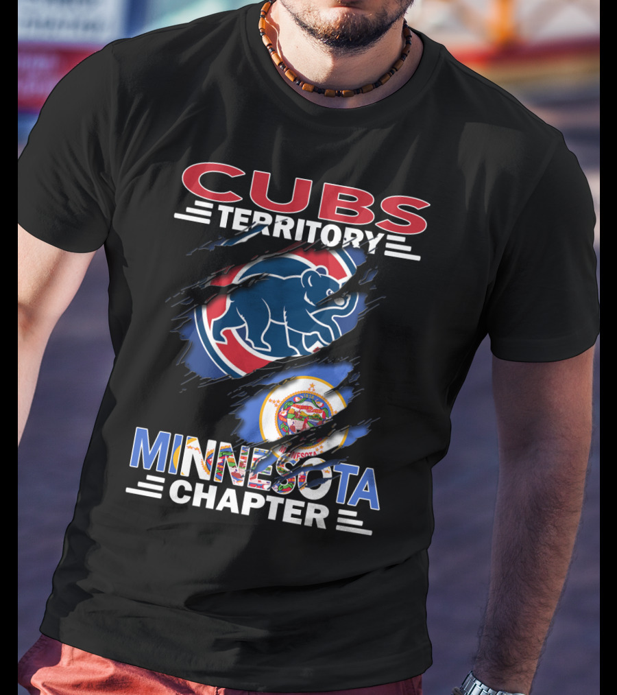 Cubs Territory Minnesota Chapter State Emblem And Sports Bear T-Shirt