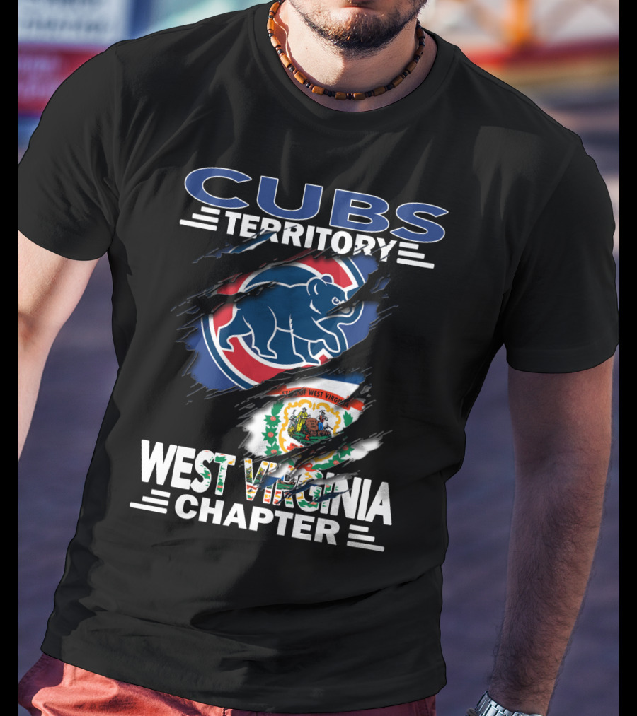 Cubs Territory West Virginia Chapter Flag Bear T-Shirt