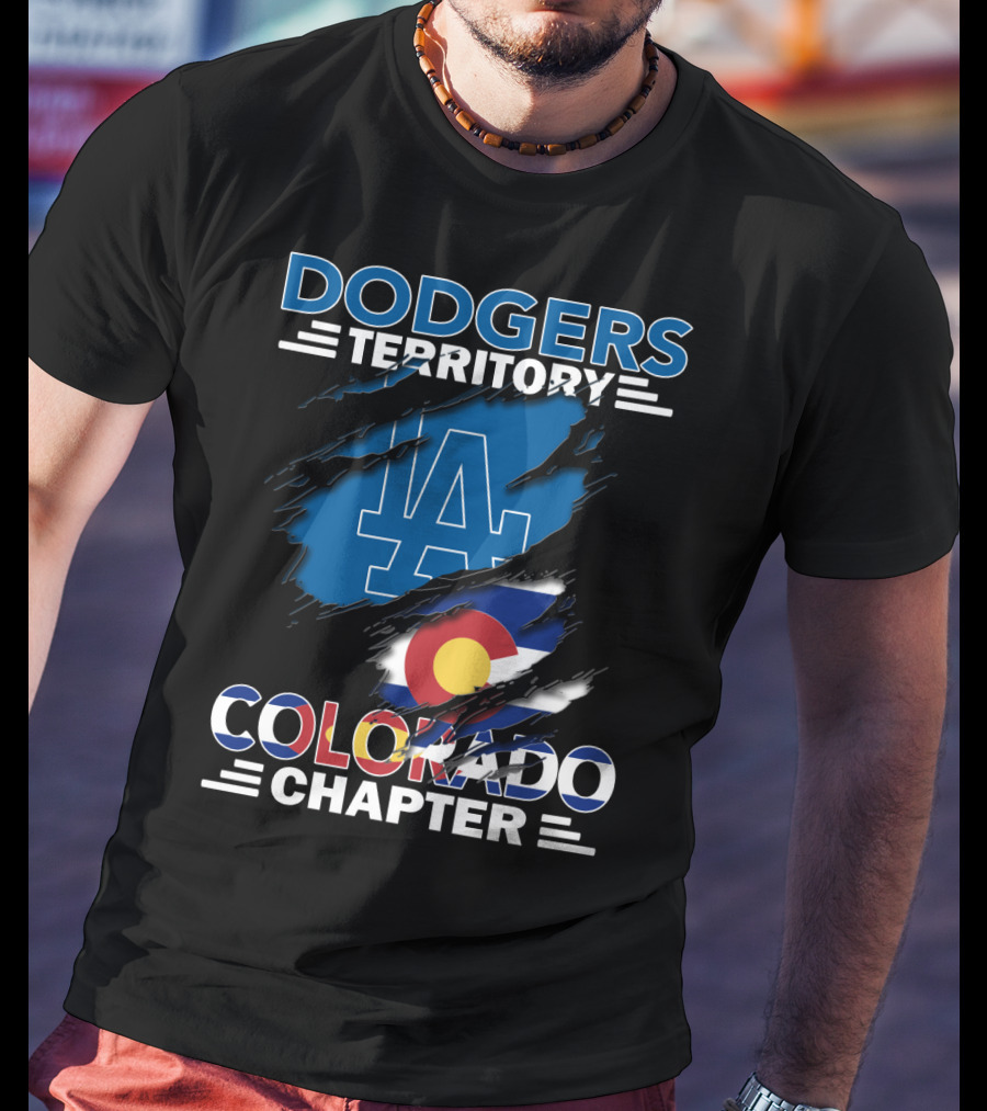 Dodgers Territory LA Logo Colorado Chapter T-Shirt