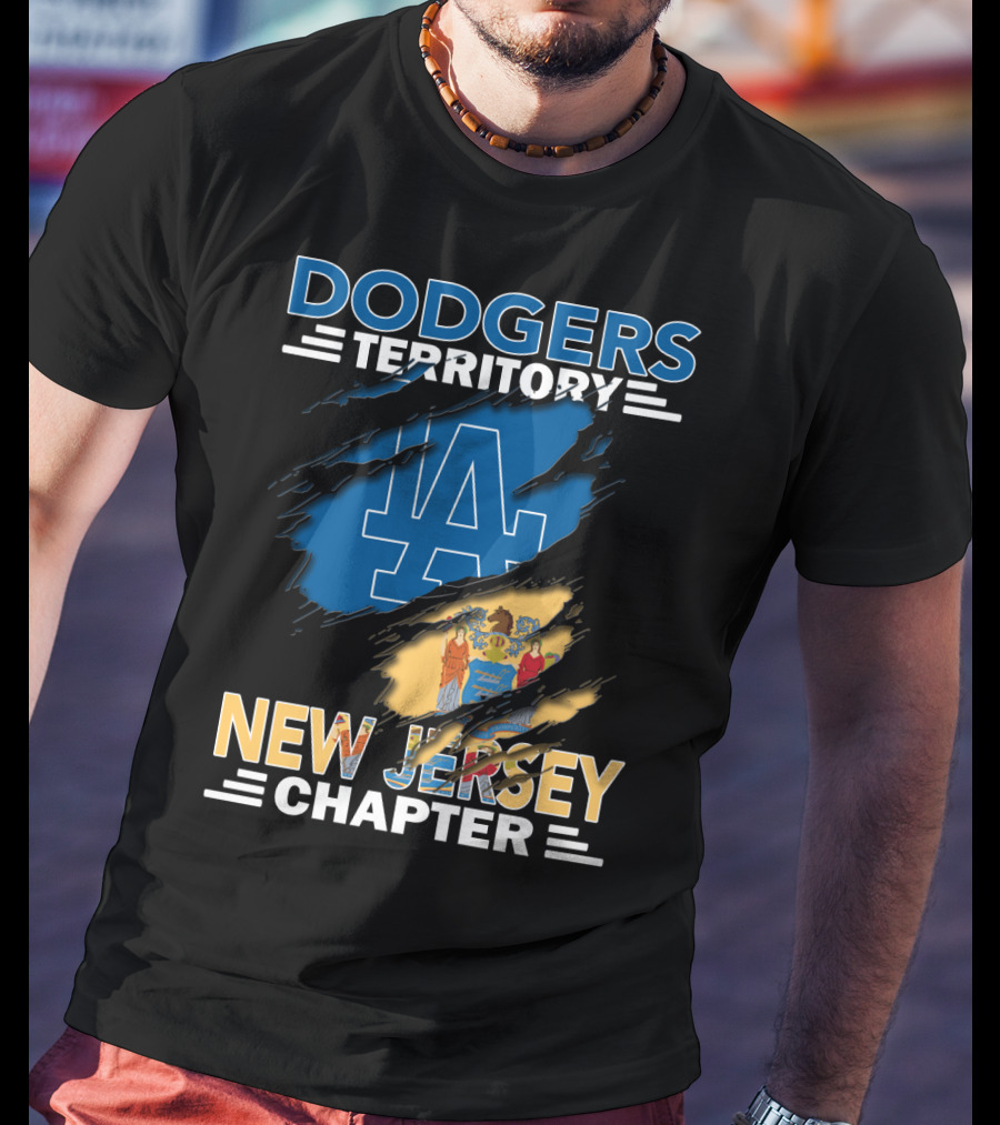 Dodgers Territory LA Logo New Jersey Chapter T-Shirt