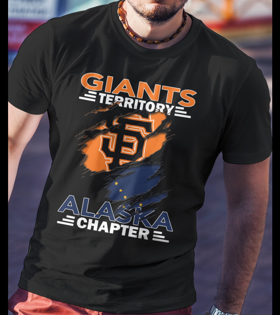 Giants Territory Alaska Chapter San Francisco Giants Logo And Alaska State Flag Elements T-Shirt