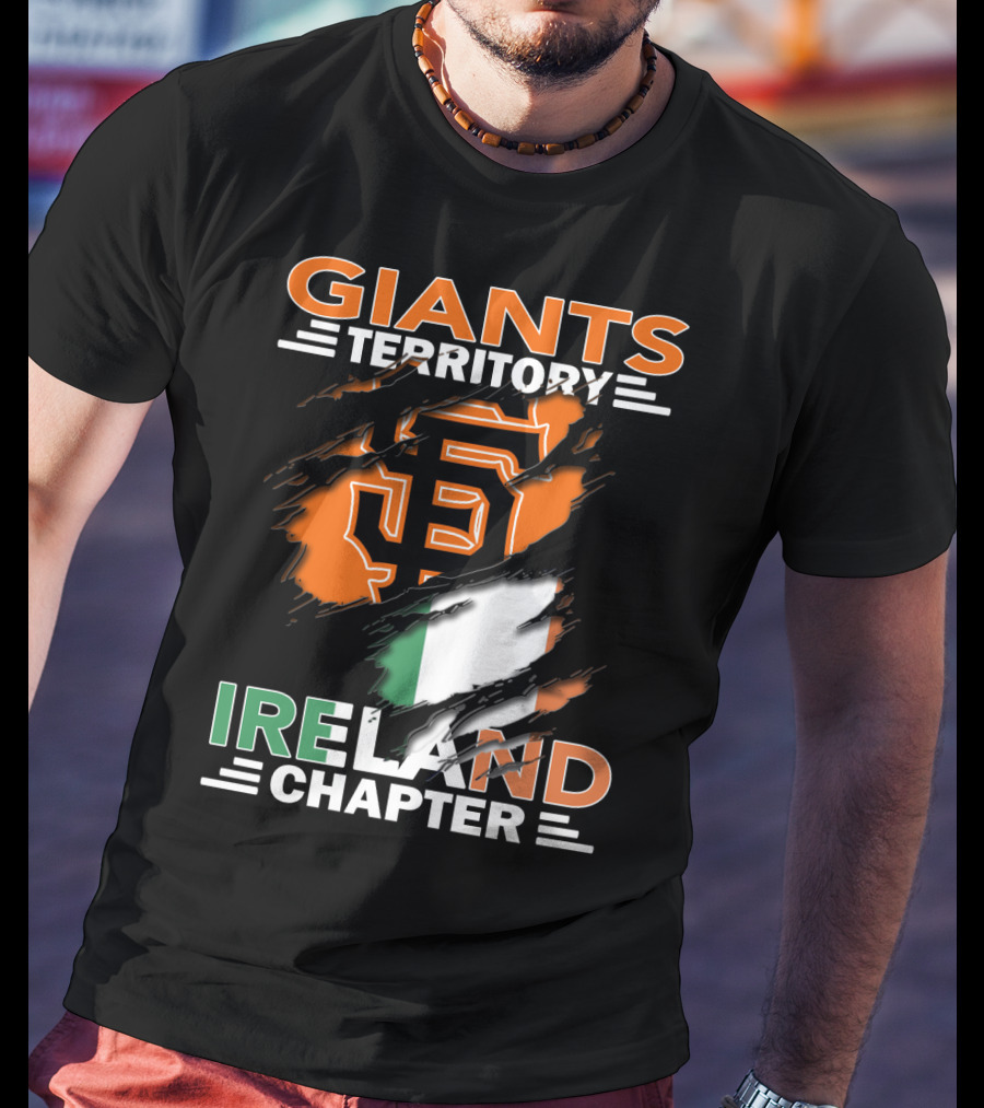 Giants Territory Ireland Chapter Sf Giants Irish Flag T-Shirt