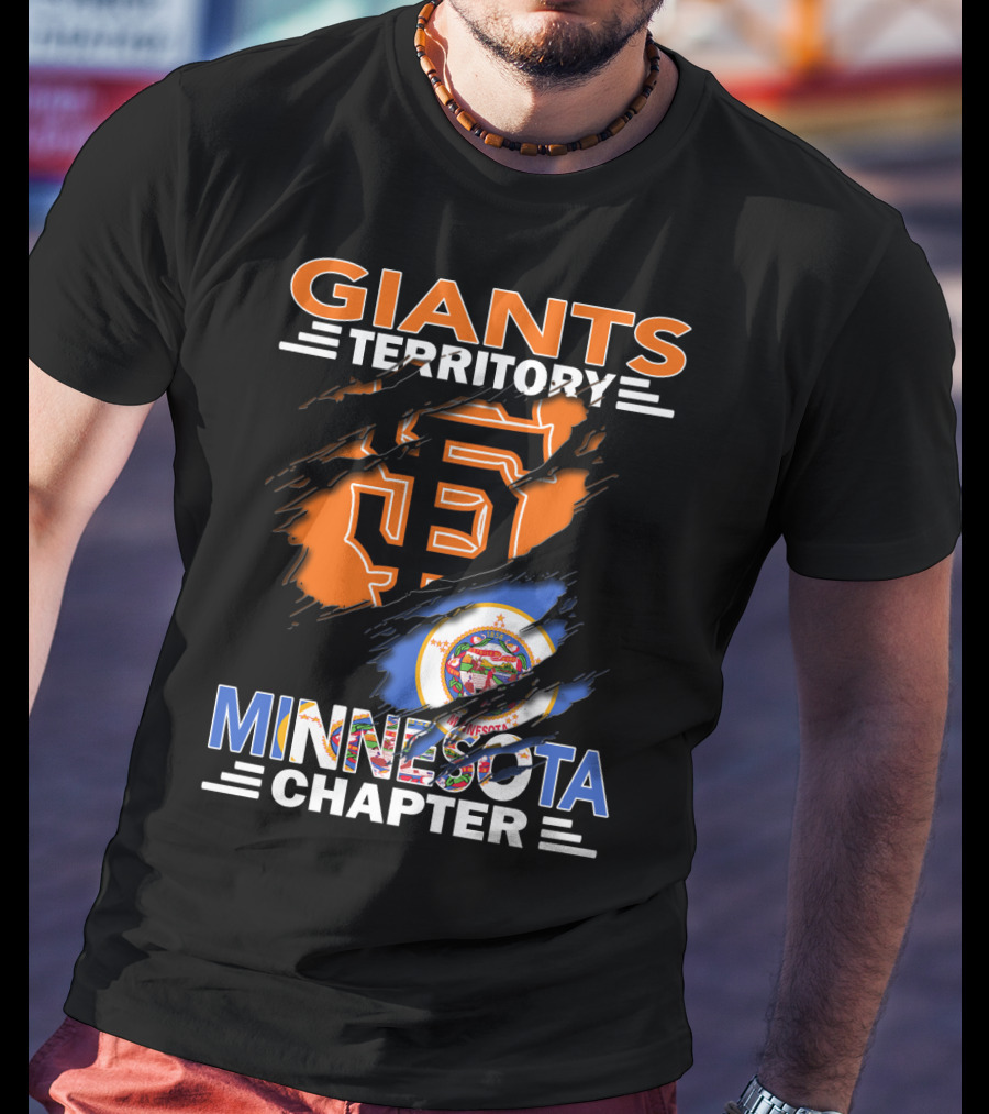 Giants Territory Minnesota Chapter San Francisco Giants Logo Minnesota State Flag T-Shirt