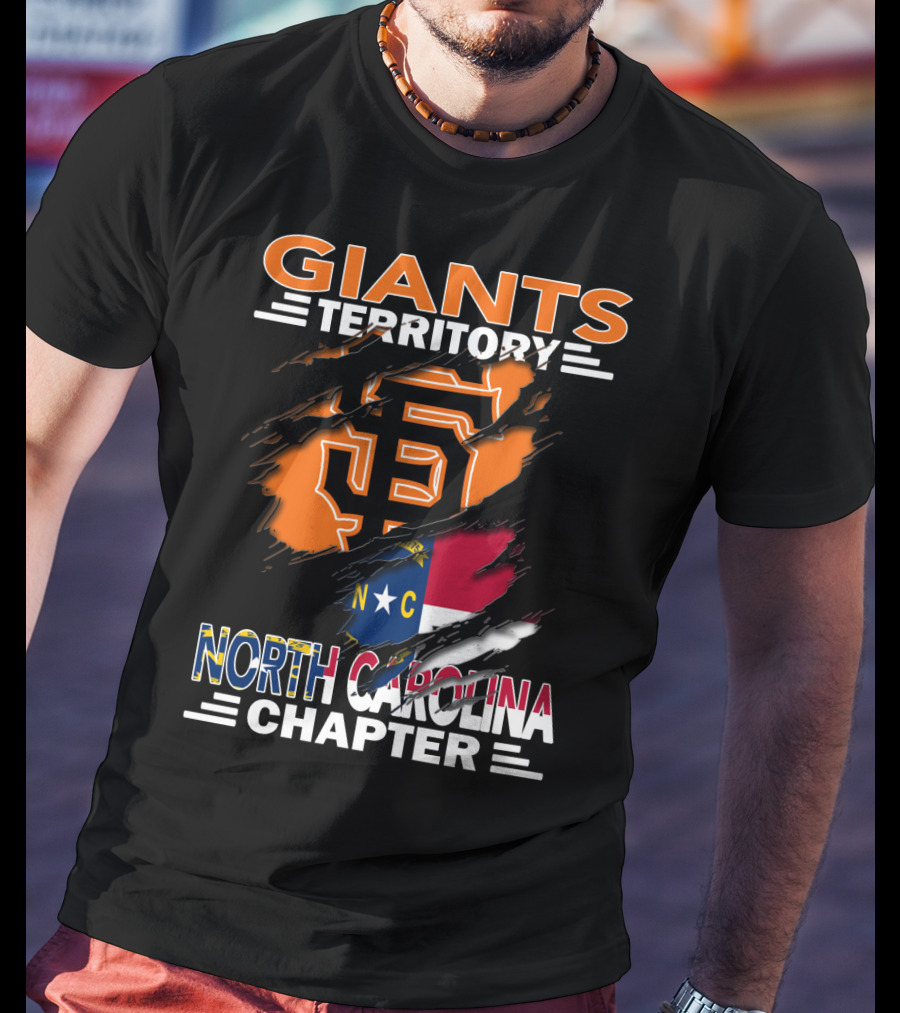 Giants Territory Sf Logo North Carolina Chapter T-Shirt