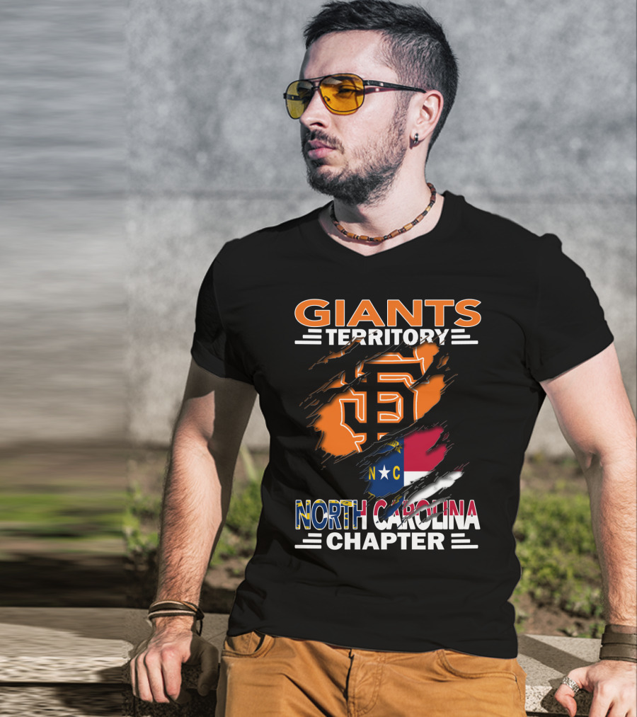 Giants Territory Sf Logo North Carolina Chapter T-Shirt