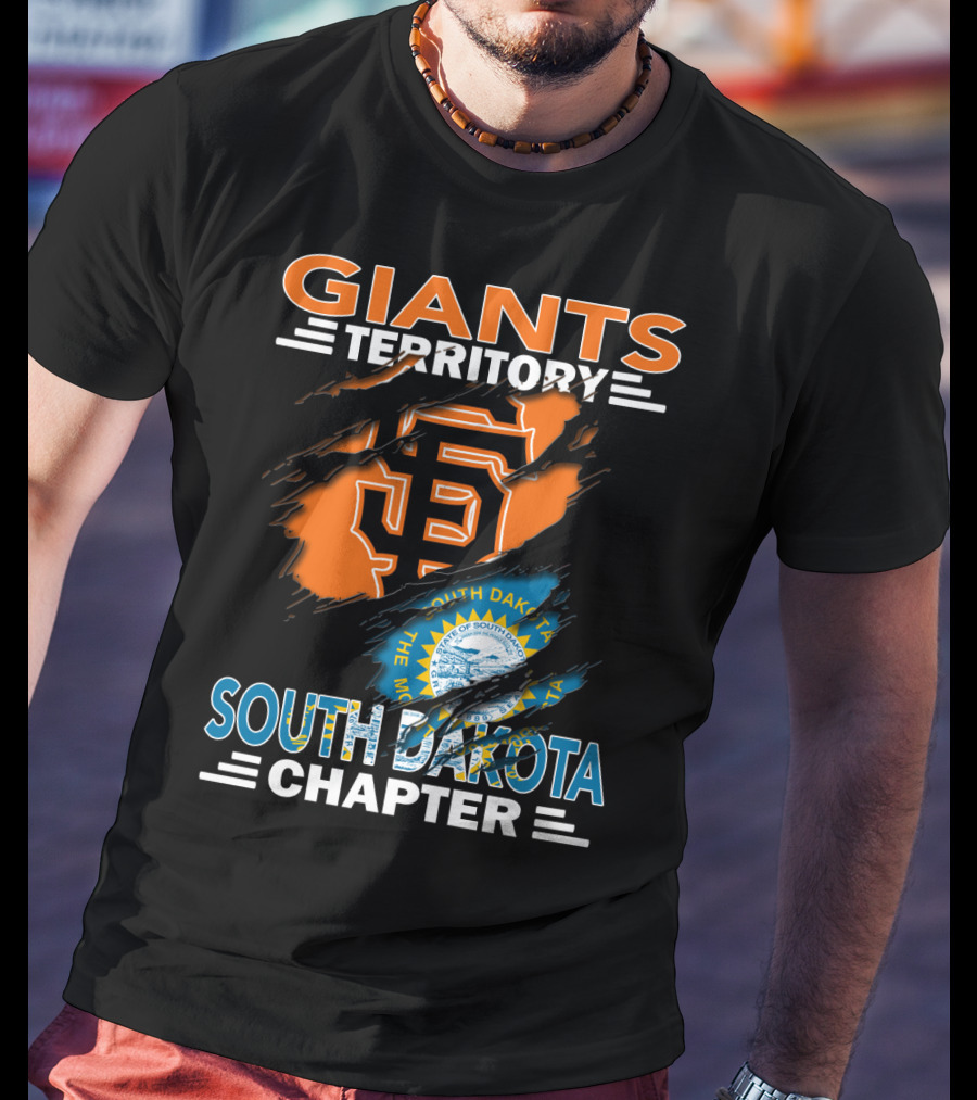 Giants Territory San Francisco South Dakota Chapter Logo And State Seal T-Shirt