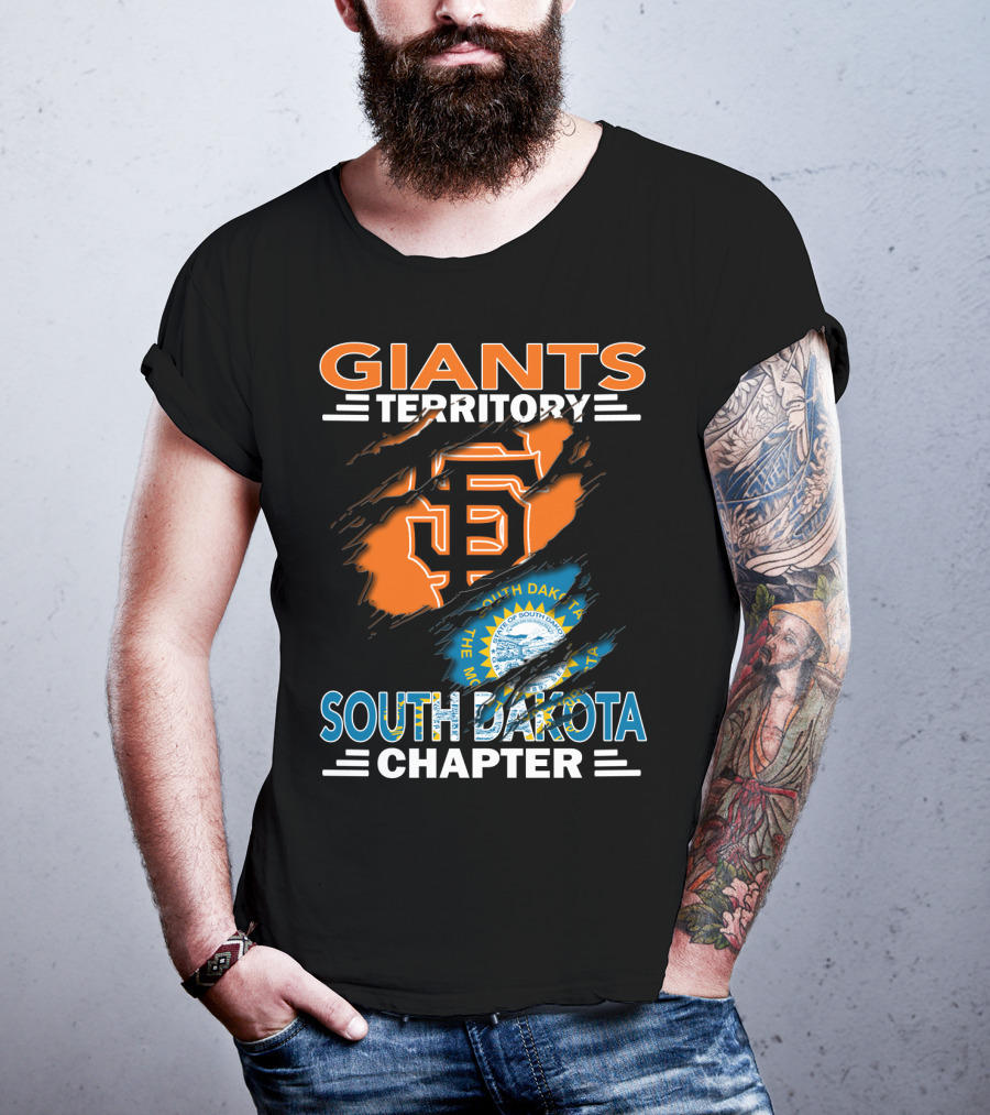 Giants Territory San Francisco South Dakota Chapter Logo And State Seal T-Shirt