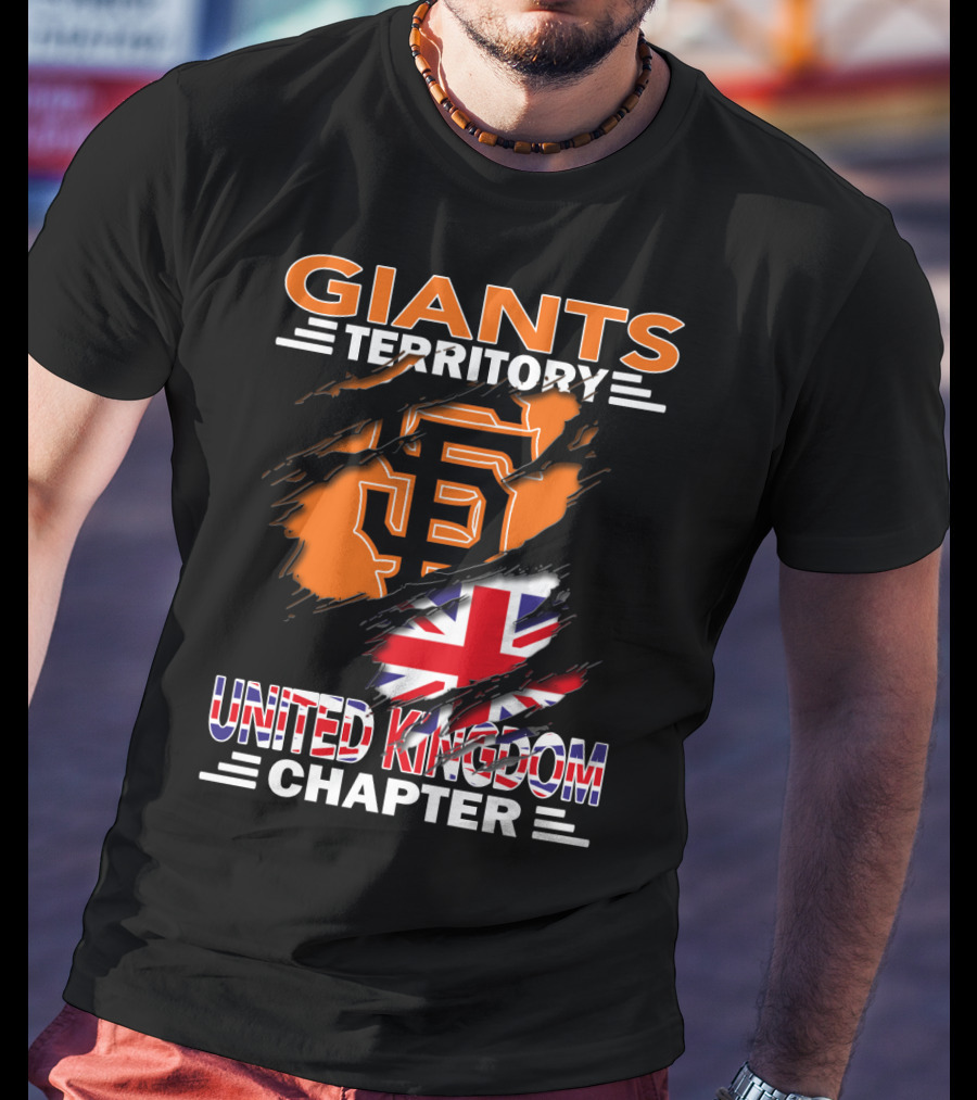 Giants Territory Sf Logo United Kingdom Chapter Union Jack T-Shirt