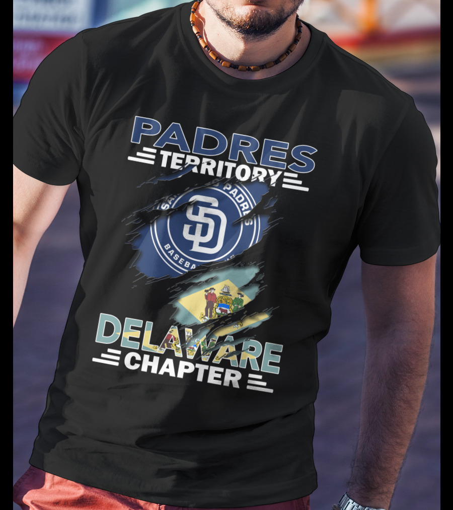 PADRES Territory San Diego Baseball Delaware Chapter T-Shirt