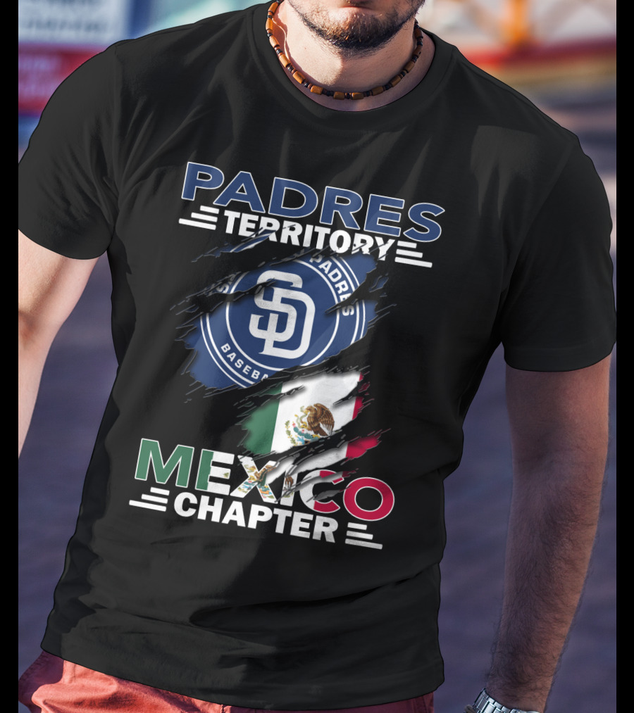 Padres Territory Mexico Chapter SD Baseball Flag T-Shirt