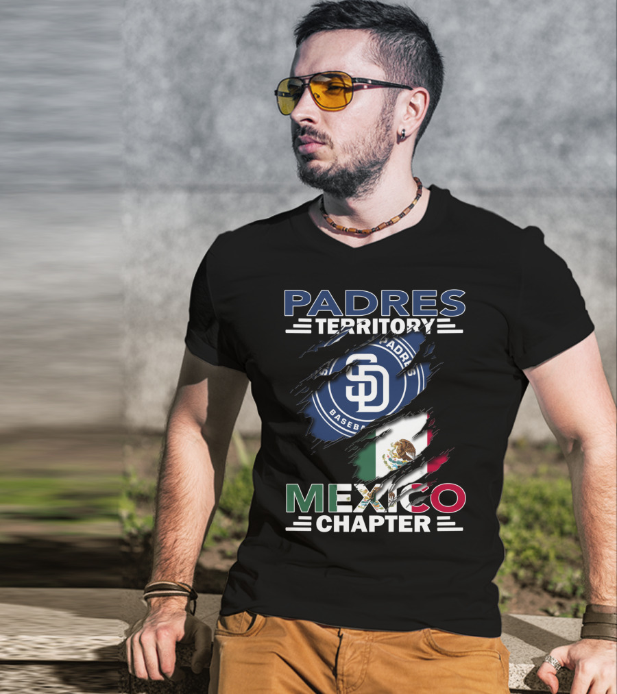 Padres Territory Mexico Chapter SD Baseball Flag T-Shirt