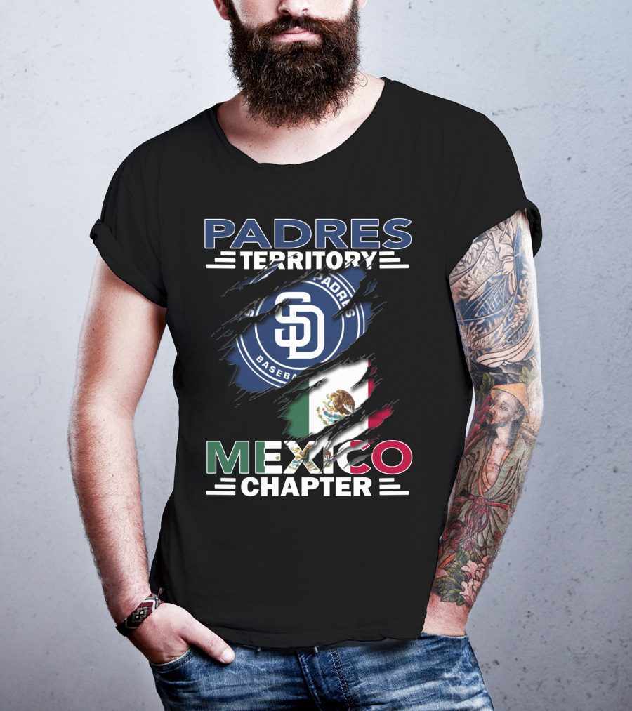 Padres Territory Mexico Chapter SD Baseball Flag T-Shirt
