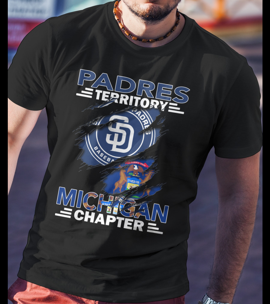 Padres Territory SD Baseball Michigan Chapter T-Shirt